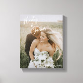 写真エレガントモダン結婚の キャンバスプリント (正面)