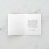 写真エレガントモダン結婚の サンキューカード (内部)