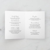 写真エレガントモダン結婚の 招待状 (内部)