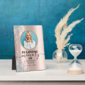 写真エレガントモダン記念碑 フォトプラーク (側面)