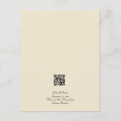 写真エレガントモダンQrコード格納装置カード エンクロージャーカード (裏面)