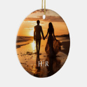 写真エレガントモノグラム セラミックオーナメント (右)