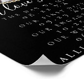 写真エレガントラブストーリーのタイムラ結婚インのサイン ポスター (角)