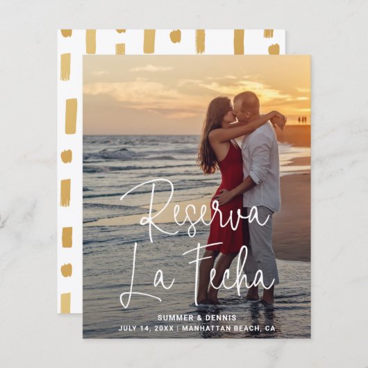 写真エレガント予算スペインの結婚式 (正面/裏面)