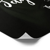 写真エレガント付き婚約パーティウェルカムサイン ポスター (角)