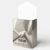 写真エレガント付き幾何学的結婚式の引き出物ボックス フェイバーボックス (オープン)