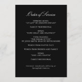 写真エレガント付き葬儀プログラム プログラム (裏面)