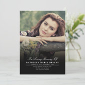 写真エレガント付き葬儀プログラム プログラム (スタンド正面)