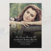 写真エレガント付き葬儀プログラム プログラム (正面)