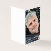 写真エレガント付き葬式祈りの言葉カード (外部)