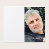 写真エレガント付き葬式祈りの言葉カード (外部フラット)