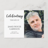 写真エレガント付ライフ祈りの言葉カードのお祝い エンクロージャーカード (正面)