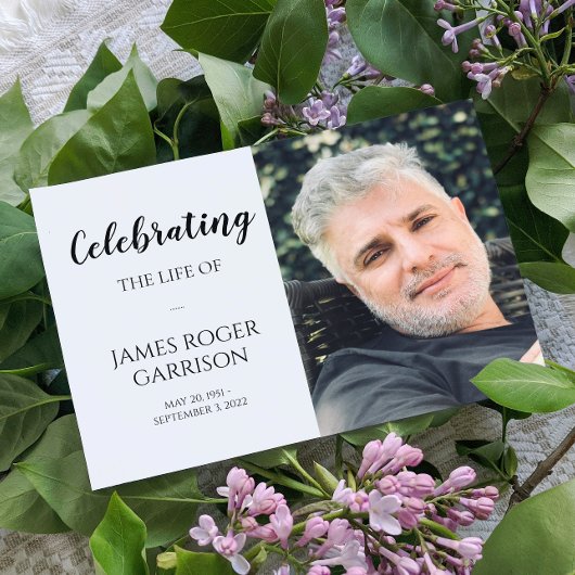 写真エレガント付ライフ祈りの言葉カードのお祝い エンクロージャーカード