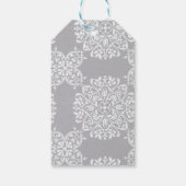 写真エレガント伝統的結婚式の引き出物ラベル ギフトタグ (裏面)