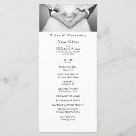 写真エレガント伝統的結婚式 プログラム