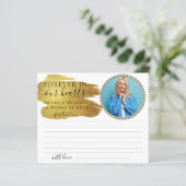 写真エレガント共有Aメモリ葬儀カード (スタンド正面)