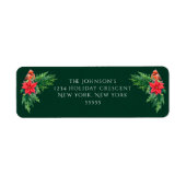 写真エレガント冬の緑 ラベル (正面)