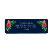 写真エレガント冬の緑 ラベル (正面)