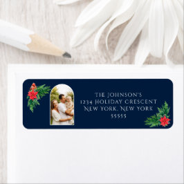 写真エレガント冬の緑 ラベル