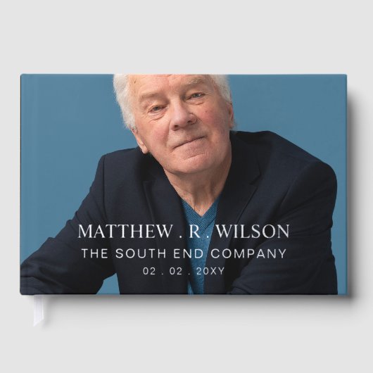 写真エレガント別れの離れパーティー退職 ゲストブック (正面)