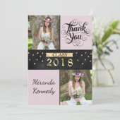 写真エレガント卒業サンキューカード サンキューカード (スタンド正面)