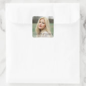 写真エレガント卒業式 スクエアシール (バッグ)