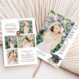 写真エレガント卒業招待状 招待状