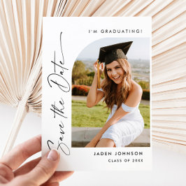 写真エレガント卒業日保存 ポストカード