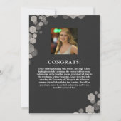 写真エレガント卒業発表 案内状 (裏面)