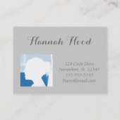 写真エレガント名刺テンプレート 名刺 (裏面)