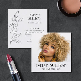 写真エレガント名刺 スクエア名刺