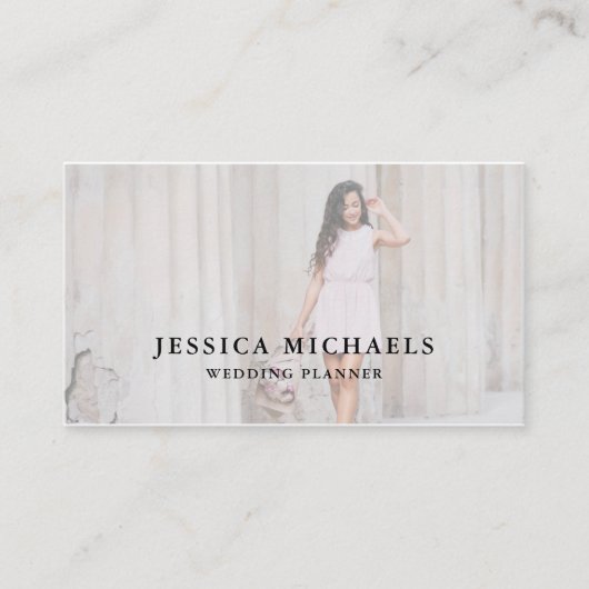 写真エレガント名刺 名刺 (正面)