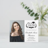写真エレガント大学の卒業パーティー インビテーションポストカード (スタンド正面)