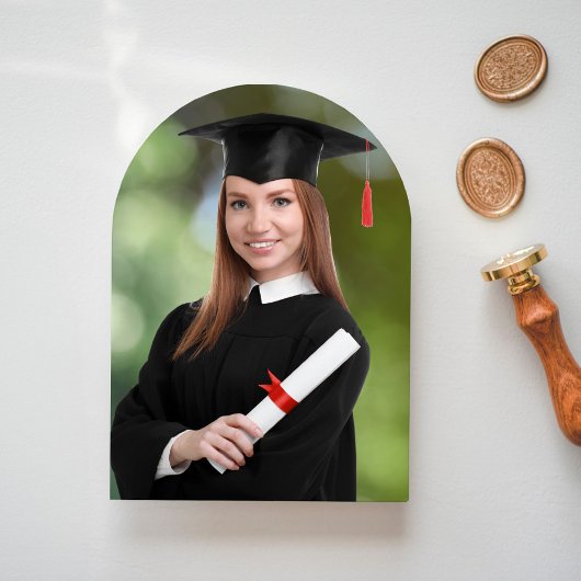 写真エレガント大学の卒業発表 招待状