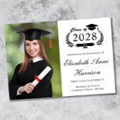 写真エレガント大学の卒業証書 案内状