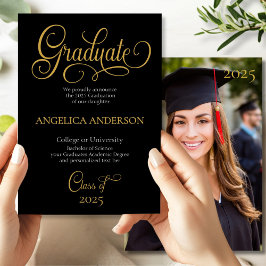 写真エレガント大学の卒業証書 案内状