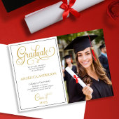 写真エレガント大学の卒業証書 案内状