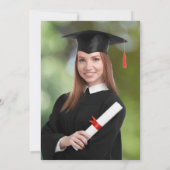 写真エレガント大学の卒業証書 案内状 (裏面)