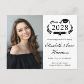 写真エレガント大学の卒業 ポストカード (正面)