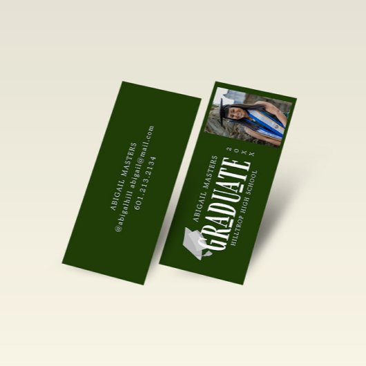 写真エレガント大学院名カードのスクリプト スキニー名刺