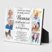 写真エレガント天国のメモリ結婚アルのパーソナライズ フォトプラーク (側面)