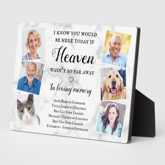 写真エレガント天国のメモリ結婚アルのパーソナライズ フォトプラーク (側面)