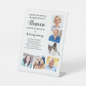 写真エレガント天国のメモリ結婚アルのパーソナライズ 台座サイン (正面)