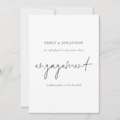 写真エレガント婚約の告知 シーズンカード (正面)