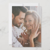 写真エレガント婚約の告知 シーズンカード (裏面)