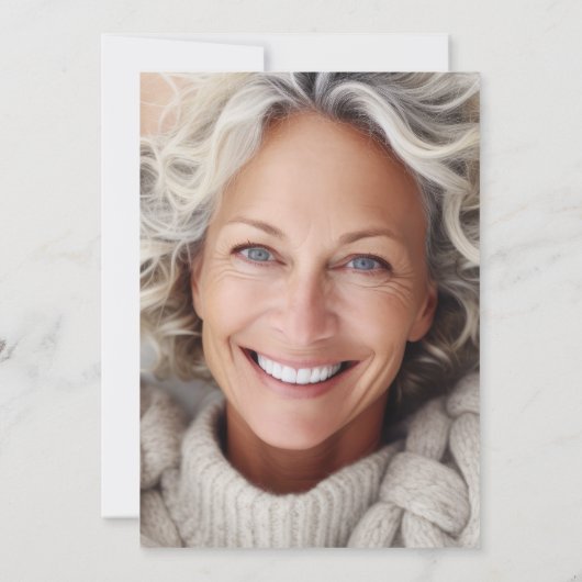 写真エレガント引退後のパーティー付き書道 招待状 (裏面)