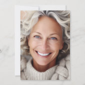 写真エレガント引退後のパーティー付き書道 招待状 (裏面)