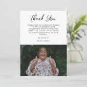 写真エレガント悔やみや弔慰書道サンキューカード サンキューカード (スタンド正面)