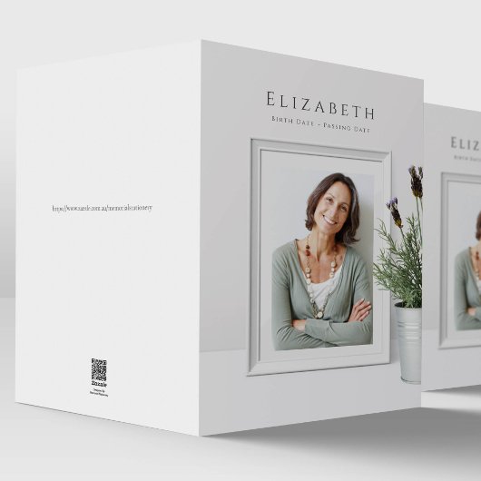 写真エレガント悔やみや弔慰葬儀サンキューカード カード