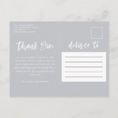 写真エレガント感謝していミニマルの紹介 案内ポストカード (裏面)